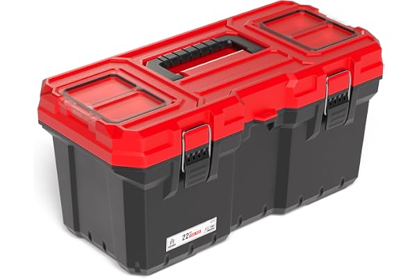 JPT 22-Inch Ultra-Heavy Duty Plastic Tool Box With Organiser Dust & Moisture Proof Design for Industrial & Professional Use