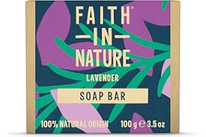 Faith In Nature Natural Lavender Hand Soap Bar, Relaxing, Vegan & Cruelty Free, No SLS or Parabens, 100g