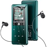 MP3 Player Bluetooth 5.3 64GB 2.4" Touch Buttons Speaker | Metal housing, 45 hours of autonomy, 18 soothing sounds, FM radio,