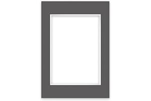 nielsen Conservation Picture Mount - Graphite Grey A1, 59.4x84cm - Fits A2, 42x59.4cm Photo - Acid-Free, pH Neutral and Protective, Structured Surface