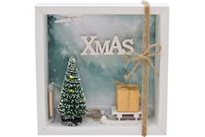 ZauberDeko Geldgeschenk Verpackung Weihnachten Schlitten LED Lichterkette Xmas Gutschein