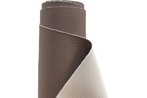 A-Express Tela de Grano de Cuero de Imitación Material Texturizado por Polipiel Vinilo Cojines Bolso - Cedro 2 Metro 200cm x 140cm