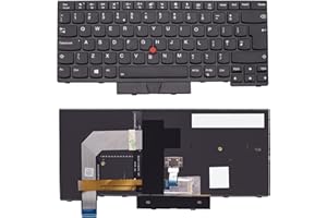 AJPARTS UK New Keyboard Replacement For Lenovo T470 T480 Laptop Notebook Backlit UK Layout Keyboard QWERTY 01HX447 01HX487 01AX516 01HX527 01AX598 Black WithFrame (BACKLIT)