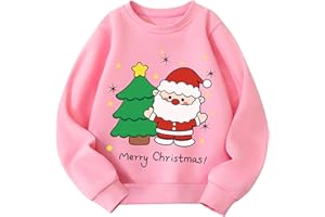 Codkkre Sudaderas Niña Sweatshirt para Niña de Manga Larga Pullover de Algodón para Niña 2-7 Años