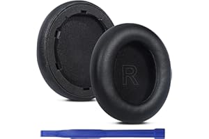 Aiivioll Zapasowe nauszniki, kompatybilne z Anker Soundcore Life Q35 i Q30, nauszniki, części naprawcze (czarne)