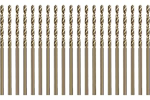 SALI 20 pièces M35 HSS Cobalt foret Set avec foret hélicoïdal 1,5 mm HSS-Co foret en acier foret en fer foret métal Set pour bois, métal, plastique, aluminium, plastique dur, acier inoxydable