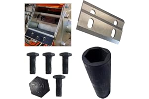 ECI Messer Montage-Kit 3tlg. für FM4DDE FM6DD und FM6DDES (2 Wende-Messer, 4 Schrauben + 16mm Nuss)