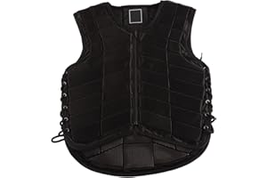 BONKZEBU Protective Vest for Horse Riding for Adults Horse Riding Protection Equestrian Vest Horse Riding Vest One Piece Armor with Anti Compression Foam for Men Women