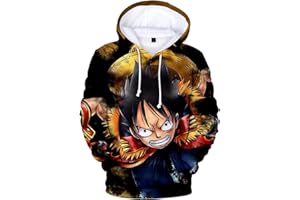 YIMIAO Unisex 3D Drucken One Piece Pullover Manga Anime Outwear Herren Jungen Hoodie Luffy Ace Kapuzenpullover