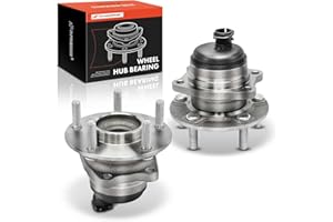 A-Premium 2 x Rear Wheel Bearing and Hub Assembly with 5-Lug Compatible with Dodge Caravan 01-07, Grand Caravan 01-07, Chrysler Town Country 01-07, Voyager 01-03, FWD & with 4-Wheel ABS