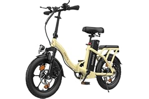 ESKUTE D100 Bicicleta Eléctrica Plegable 16"×2.50", Batería Extraíble 36V 13Ah, Bici Electrica 250W para Adultos, Velocidad 25 km/h, Autonomía 50-100 km, Ebike Urbana con Soporte para Smartphone USB