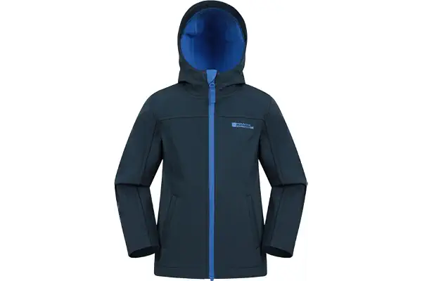Mountain Warehouse Exodus Chaqueta Softshell para niño - Chaqueta Impermeable con Forro Polar, Cortavientos, Transpirable Trekking, montaña y Entretiempo