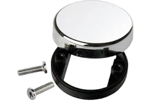 Gedotec tappo di copertura per cerniera porta in vetro per porte in vetro | Tappo di copertura 1 pezzo rotondo con materiale di fissaggio - adatto per cerniera porta Gedotec SOFTSTAR con Softclose