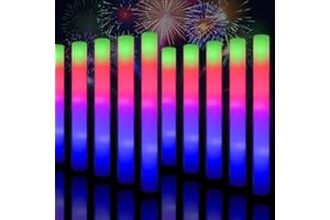 YYYuYong 68 Unidades Palos Led, Navidad Palos led para Bodas, Barras Luminosas, Sticks Luminosos para Fiestas, Palos de Espuma Luminosos con led Multicolor