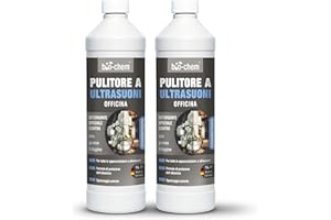 BIO-CHEM CLEANTEC Bio-Chem - Detergente ad ultrasuoni per officina 2L concentrato - Uso professionale in officine e industrie - Prodotto per carburatori, parti meccaniche, componenti elettronici