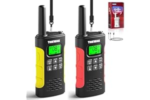 TOKWAK Walkie Talkie para Niños Adultos, Walkie Talkies Recargable con Batería, VOX y Linterna, Walkie-Talkie Largo Alcance 3KM, 16 Canales Walky Talky para Exteriores, Camping, Senderismo