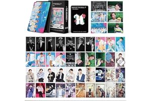 MUSOLAREE 55Pcs Bangtan Boys Photo Cartes The Journey Bts Lomo Cards Bangtan Boys MAP OF THE SOUL BTS Album Lomo Cartes Bangtan Boys Merch Box Cards Pack Cadeau pour Army Fans (MOS 3)