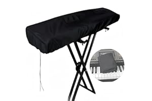 HJYDGJ Klavier Abdeckung Klavier Tastatur Klavier Abdeckung Staubschutz Abdeckung Für Klavier Tastatur 88 Tasten Klavier Abdeckung 88 Tasten - Schwarz