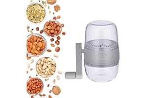 Sonhomay Nuss-Zerkleinerer Manuelle Nussmühle Handkurbel Trockenfrüchte Zerkleinerer für Alle Nüsse Walnuss Pekannüsse