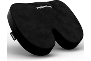 SUPPORTIBACK 𝐖𝐈𝐍𝐍𝐄𝐑 𝟐𝟎𝟐𝟐* Seat Cushion - Long Lasting Comfort Premium Memory Foam Chair Cushions -- Office Chair Cushion, Car Seat Cushion, Coccyx Cushion, Tailbone and Sciatica Pain Relief, Seat Pads