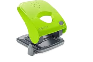Rapesco 1529 X5-40ps Perforatrice 2 Trous à Moins d'Effort, Capacité de 40 Feuilles, Vert