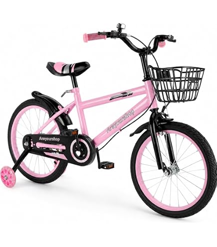 Bachtenkirch Kinderfahrrad 18 Zoll My Bonnie pink mit Rücktritt und Seitenständer Sport & Freizeit