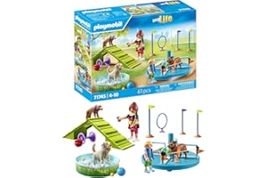PLAYMOBIL | Hundespielplatz | Hunde Spielzeug Kind | Hundefiguren Set | Spielzeug für Kinder ab 4 Jahren | 71745