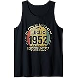 Vintage Luglio 1952 donna uomo Regalo 70 anni Compleanno Canotta