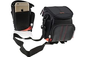 Navitech Czarna przenośna torba na ramię na aparat kompatybilna z aparatem Kodak PIXPRO AZ528 Astro Zoom Bridge, Czarny, Jeden rozmiar, Nowoczesny