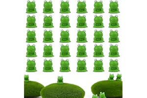MisFun 30 Pcs Frog Figurines Miniatura Resina Mini Garden Rana Ornamentos, Fairy Jardín Mini Figuras de Rana Bonita, Rana de Resina en Miniatura Suministros Decoraciones