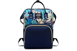 SCHILDENG Sac à dos à langer grande capacité résistant à l'eau - Sac à dos portable pour bébé avec bandoulière réglable - Sac à langer de maternité avec compartiment pour bouteille pour maman et papa