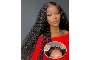 ‎YDDM Wig Glueless Wear and Go Glueless Wig for Black Women Real Hair Wig YDDM 5x5 HD Lace 24 Inch Pre Plucked Pre Cut 180% Density Deep Wave Human Hair Wig Glueless Lace Wig Human Hair Ready To Wear
