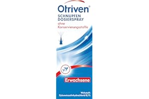 ‎OTRIVEN Otriven gegen Schnupfen 0,1% Nasenspray (Dosierspray) ohne Konservierungsstoffe, 10 ml