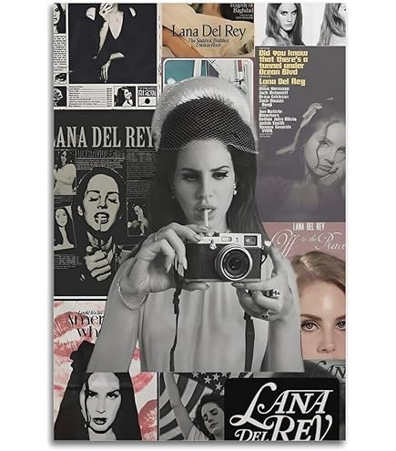 CHIMOSHEJI Lana Del Rey Ultraviolence Vintage Poster, Muurkunst, Decoratief Schilderij, Slaapkamer, Schilderij, Posters, 30 X 45 Cm, Niet-frame-stijl
