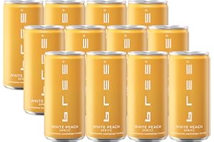 Bree White Peach Spritz (12 x 0,2l) – spritzig und fruchtig mit feinen Noten weißer Pfirsiche und prickelnder Frische – eiskalt aus der Dose ein Hauch Dolce Vita genießen