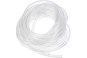 sourcing map Tube en PVC, 2,5 mm de diamètre intérieur x 3,5 mm de diamètre extérieur – Tuyau d'eau en vinyle transparent léger et flexible pour aquaponie, tuyau d'air, irrigation