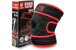 FAYEAN Tutore per Ginocchio Supporto, Neoprene Ginocchiera Regolabile allevia LCA, LCL, LCM, menisco strappo, artrite, dolori tendinite, rotula aperta Veclro, traspirante e confortevole