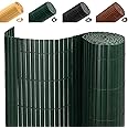 INMOZATA PVC Garden Screening 1.5m High Privacy Fence Screening Privacy Protective Screens for Garden, Backyard, Balcony, Terrace (Green,1.5x3m)