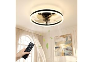 NIORSUN Ceiling Fans with Lights and Remote, 6 Speeds, 3 Color Temperatures, Dimmable Quiet Ceiling Fan Light, Smart Modern L