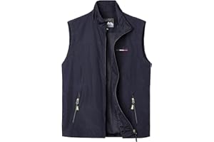 Oralidera Herren Outdoor Weste Fotografie Freizeitweste Trekking Wander Weste Sommer Nylon Atmungsaktiv Ärmellose Jacke Funktionsweste