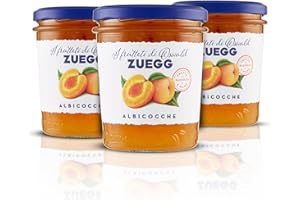 Zuegg, Confettura Extra di Albicocche I Frutteti di Oswald - Contiene 50% di Frutta ogni 100 Grammi, Frutta Raccolta a Mano, Senza Glutine, Prodotto Vegano (3 x 320 grammi)