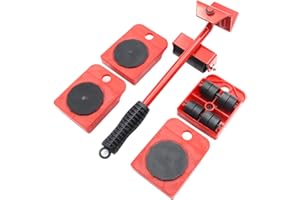 NUZAMAS - Set di attrezzi per sollevatori mobili, con rullo per mobili resistente, per spostare fino a 300 kg, adatto per divani, divani e frigoriferi