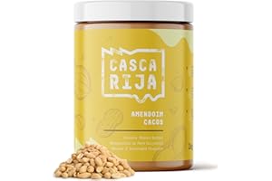 CASCA RIJA: Crema de Cacahuete Crujiente 1 kg | 99,8% Cacahuetes Tostados + 0,01% Canela Molida + 0,01% Jengibre en Polvo | 100% Natural y Cremosa Con Trozos de Cacahuetes Tostados, Vegan