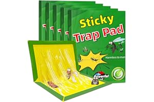 HAOKIANG Sticky Traps, Large Extra Strong Pest Sticky Trap, Multi-Use Pest Trap Boards for Multiple Insects in Indoor Outdoor, Home Kitchen,Garden and Garage etd (5 Packs)