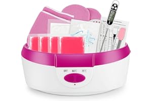 Bagno di Paraffina 265 W per Mani e Piedi, Forever Speed Cera di Paraffina Set Elettrico Paraffin Dispositivo Rosa