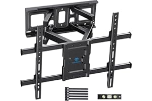 PERLESMITH TV Wall Bracket, for 37-85 Inch TVs up to 60kg, Swivel Tilt Extend TV Wall Mount, 55 65 inch Wall Brackets max VESA 600x400mm, PSPILFK1