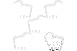 Geyee 100 Pcs Shamrock Cutouts St. Patricks Day Decorations Paper Green Clover Cutouts 4 Leaf Clover Accents Leprechaun Hat Cutout for Teacher Kids Classroom Bulletin Board Wall Decor(Sheep)