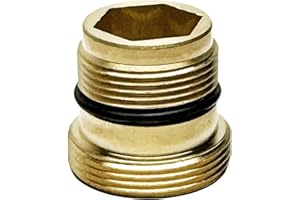 XNTONG - Faucet Adapter, External Thread M16.5 to External Thread M22 Faucet Converter, Faucet Aerator Adapter, Suitable for Connecting Aerators to Kitchen Faucets, (M16.5-M22)