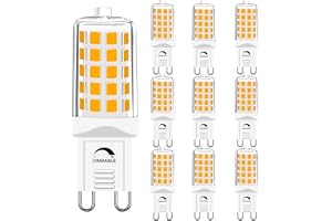 GOHDLAMP G9 LED Warmweiß Lampe 2700K LED Leuchtmittel Dimmbar 10er,230V 4W Entspricht 40W Halogenlampe,T4 Glühbirne 450 Lumen
