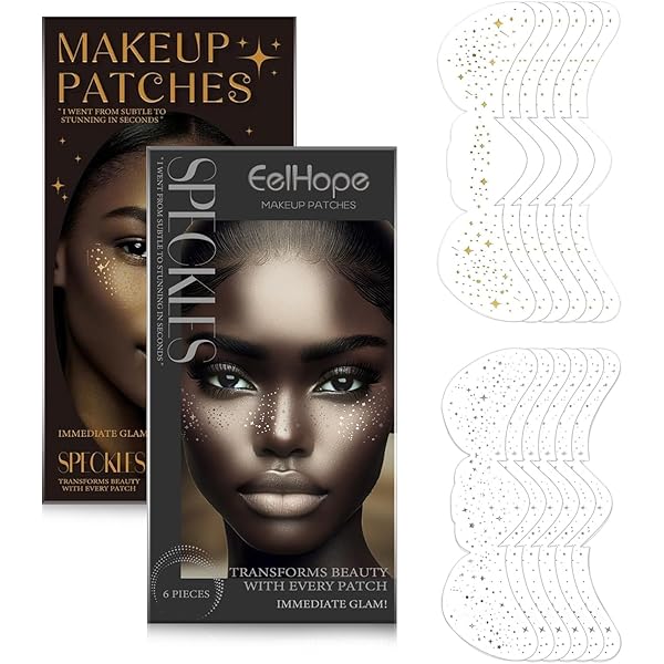 Magische Halloween Glitzer-Sommersprossen - 8 Temporäre Gesichtstattoos Mit Geistern & Kürbissen